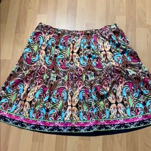 Multi print skirt